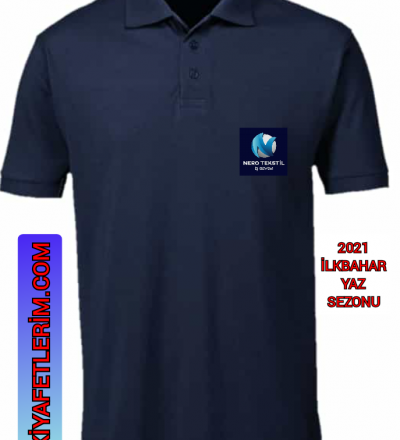 Polo Yaka Kol Bantlı Tişört ikt-009