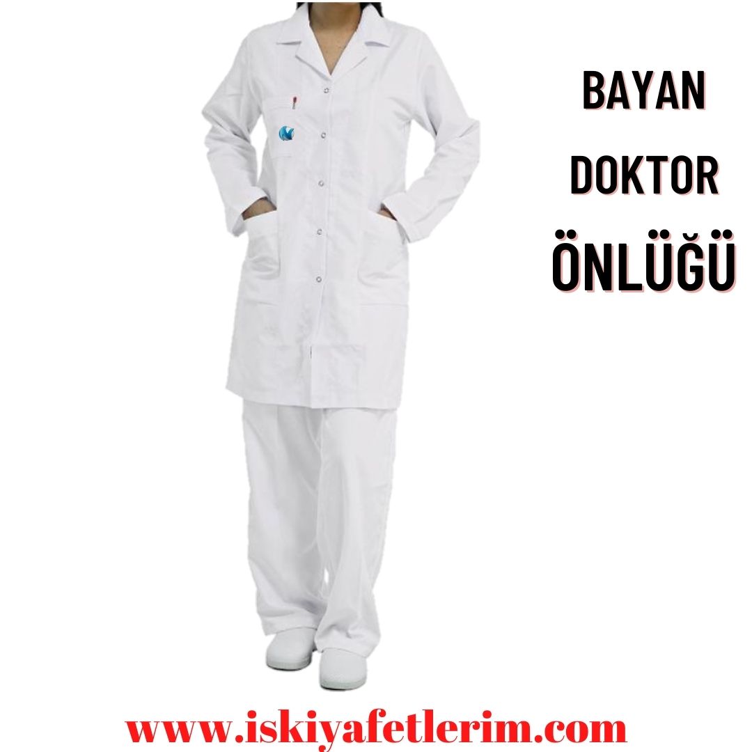 bayan doktor önlüğü