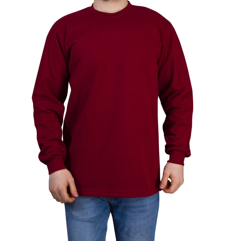 bordo iş sweatshirt