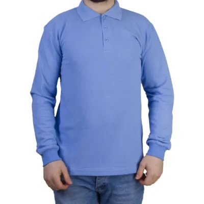 Polo Yaka Sweatshirt Mavi