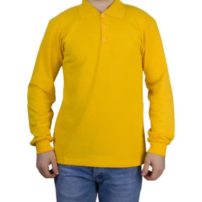 Polo Yaka Sweatshirt Sarı